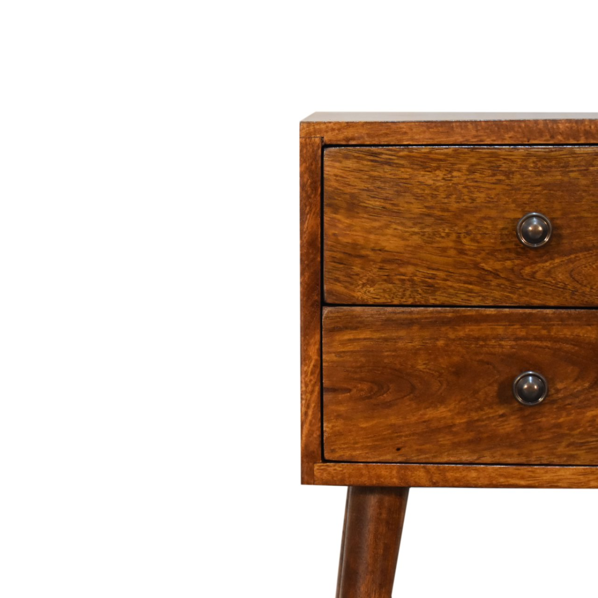 Artisan Furniture Solid Wood Mini 2 Drawer Chestnut Bedside