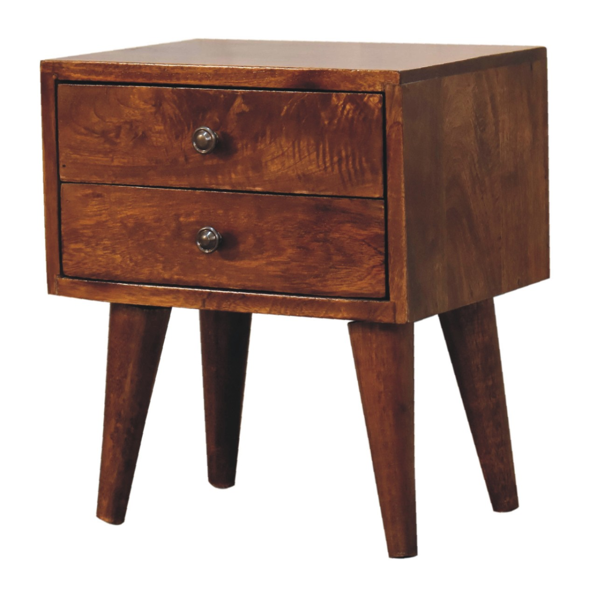 Artisan Furniture Solid Wood Mini Chestnut Modern Bedside