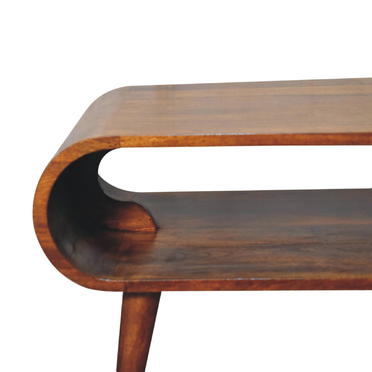 Artisan Furniture Solid Wood Open Chestnut Coffee Table