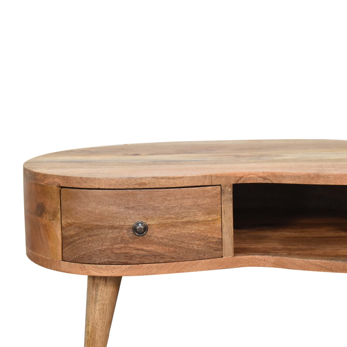 Artisan Furniture Solid Wood Mini Oak-ish Wave Coffee Table