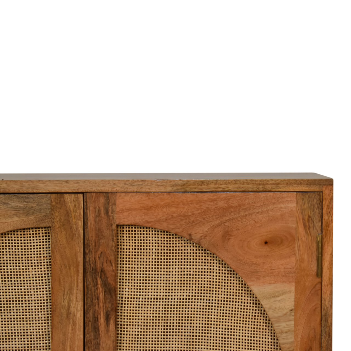 Artisan Furniture Solid Mango Wood Close-knit Leaf Cabinet