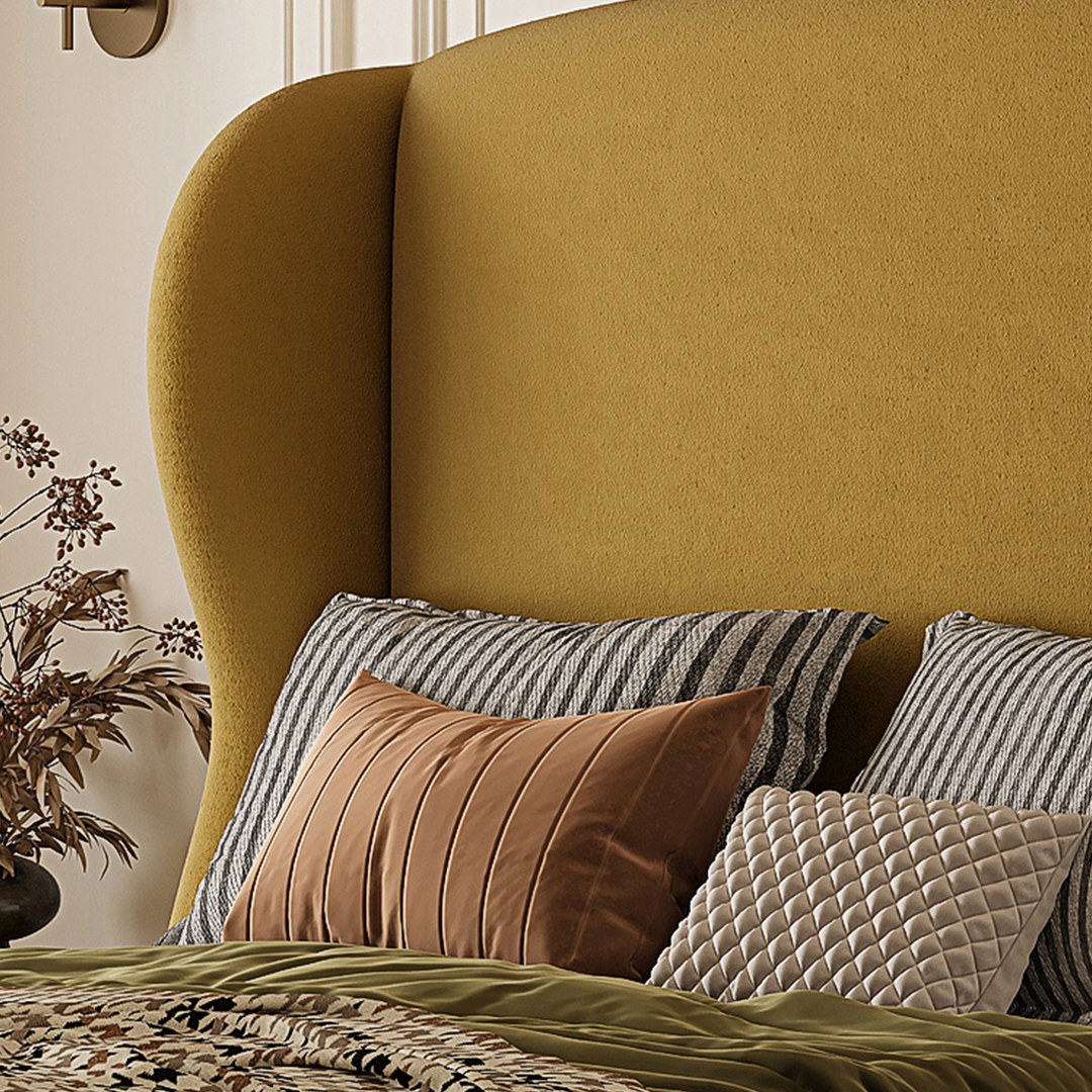 Amara Wingback Double Bed, King Size
