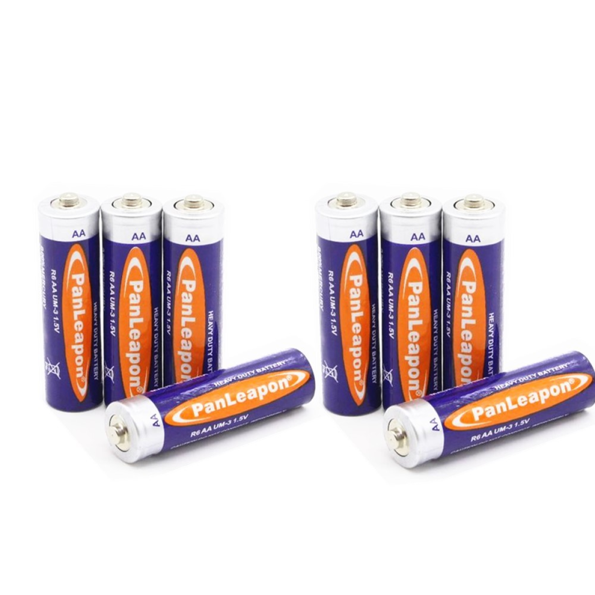 8 PCS AA Batteries 1.5V CarbonZinc AA Battery For Household Appliances Small Devices