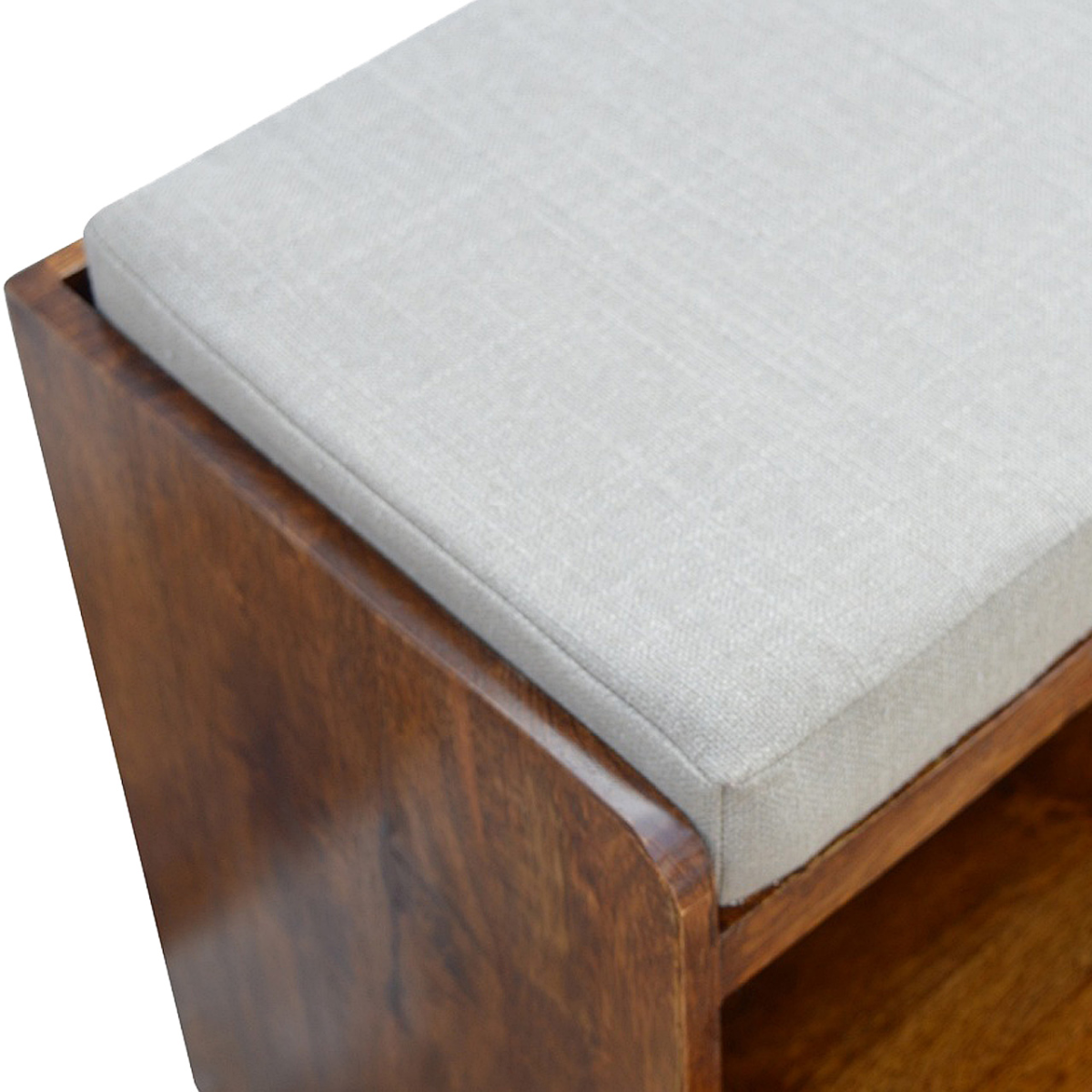 Artisan Furniture Solid Wood Mud Linen Pull out Shoe Bench