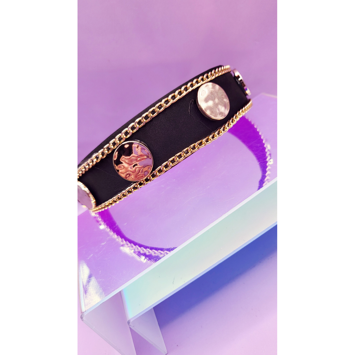 Black & Gold Luxe Hair band
