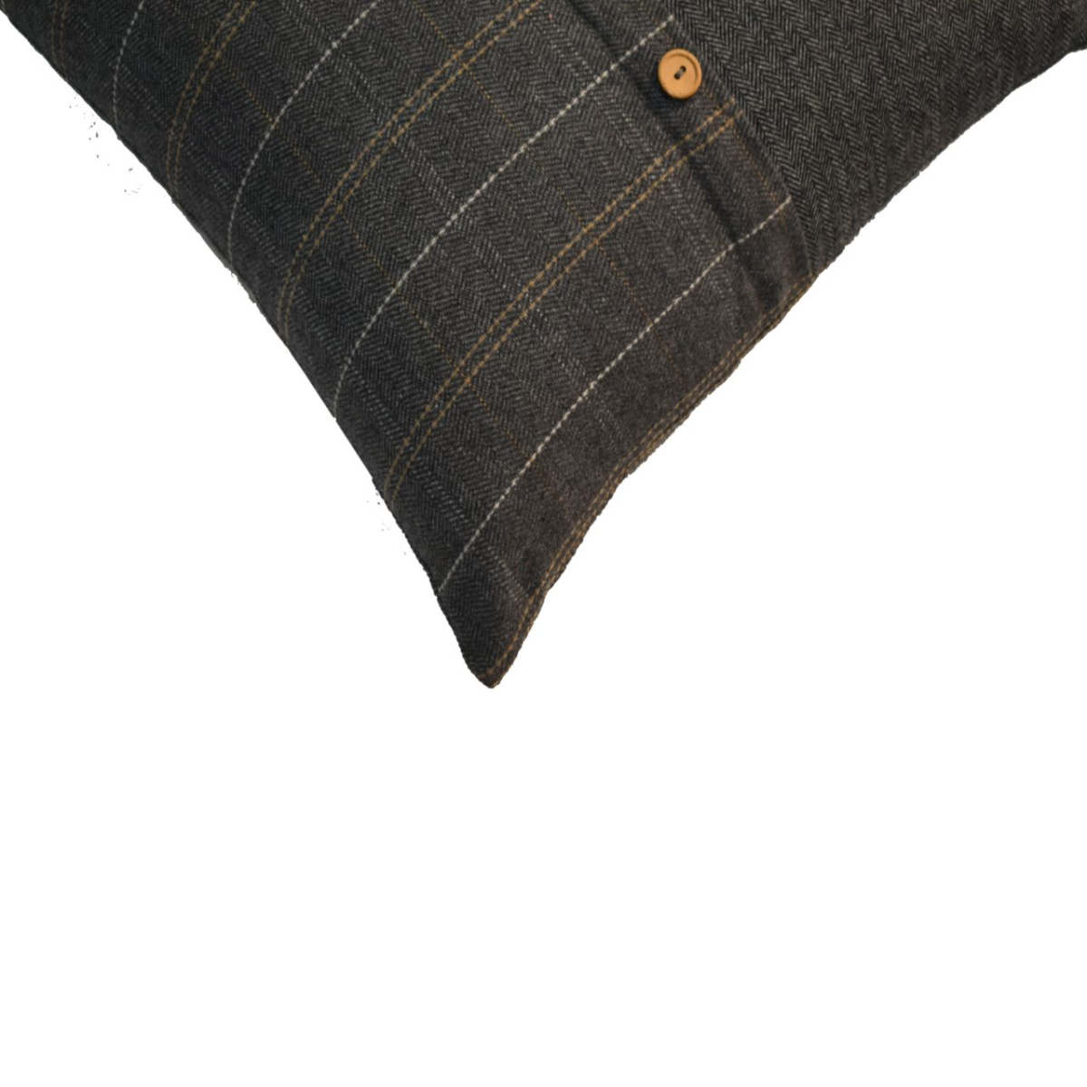 Artisan Furniture Quinn Pewter Cushion Set of 2, Black Tweed