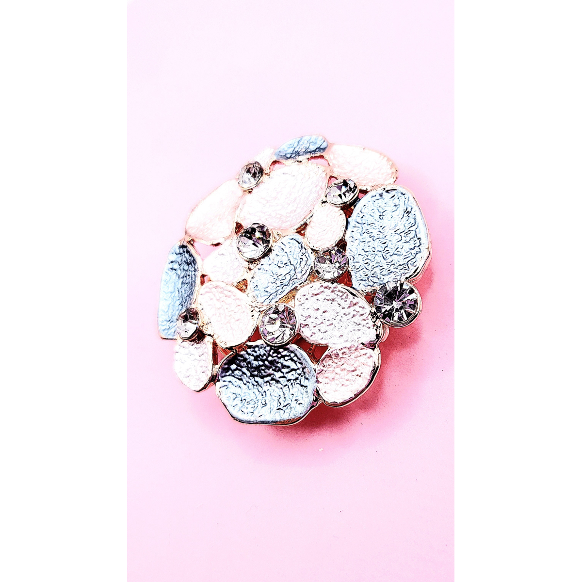 Abstract Magnetic Crystal Brooch