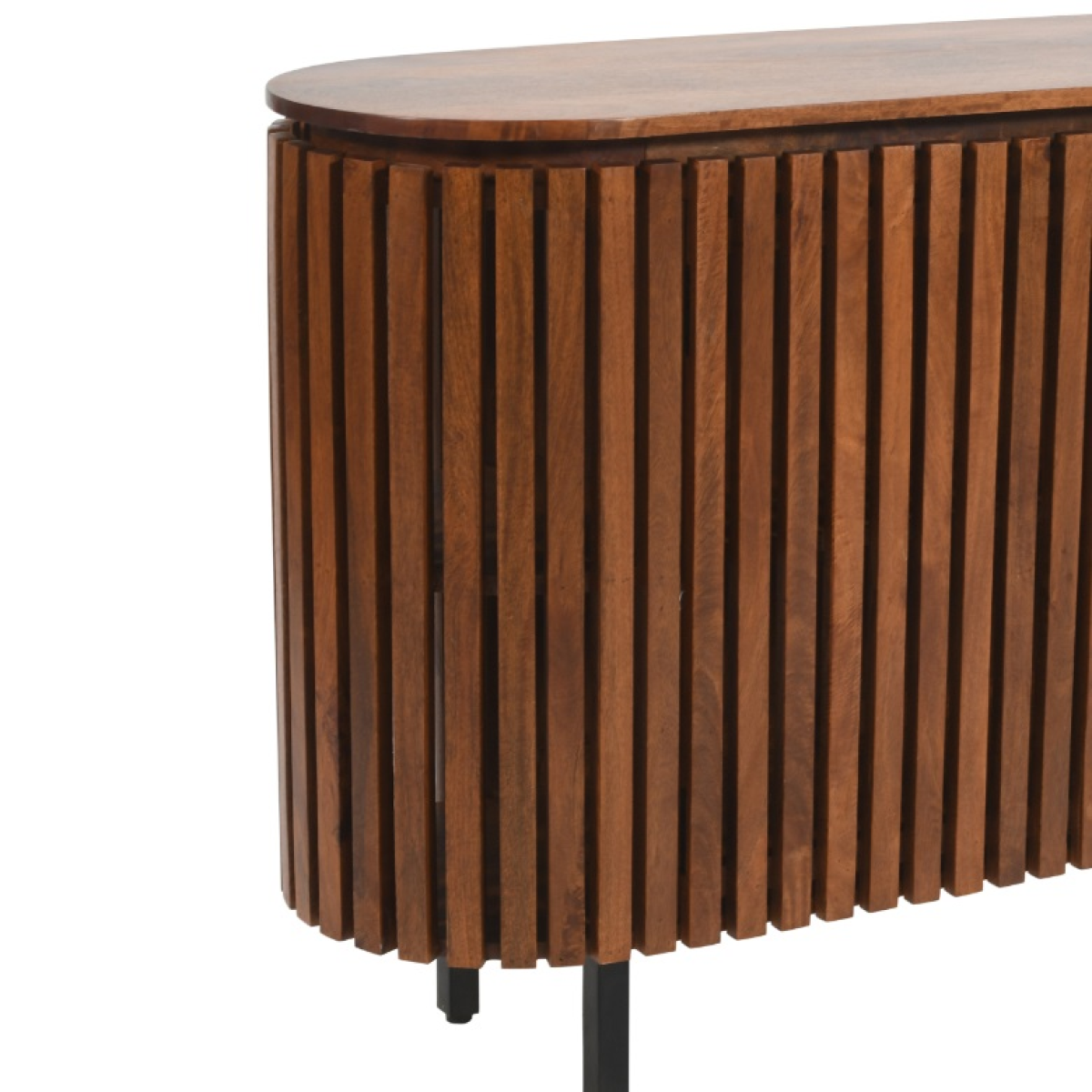 Slatted Mango Wood Large 2 Doors Sideboard