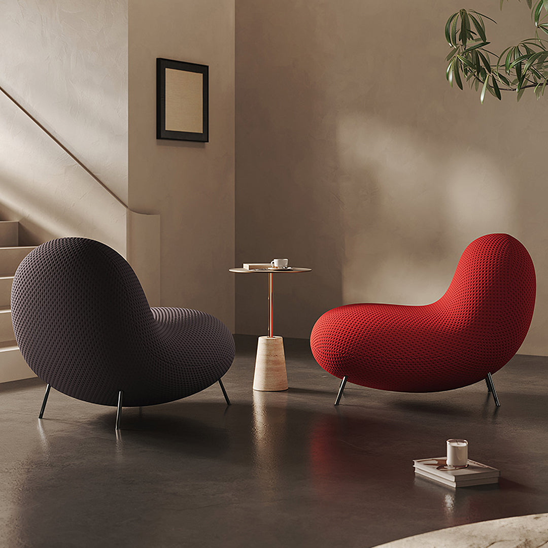 Cruz Easy Chair, Lounge Chair, Red