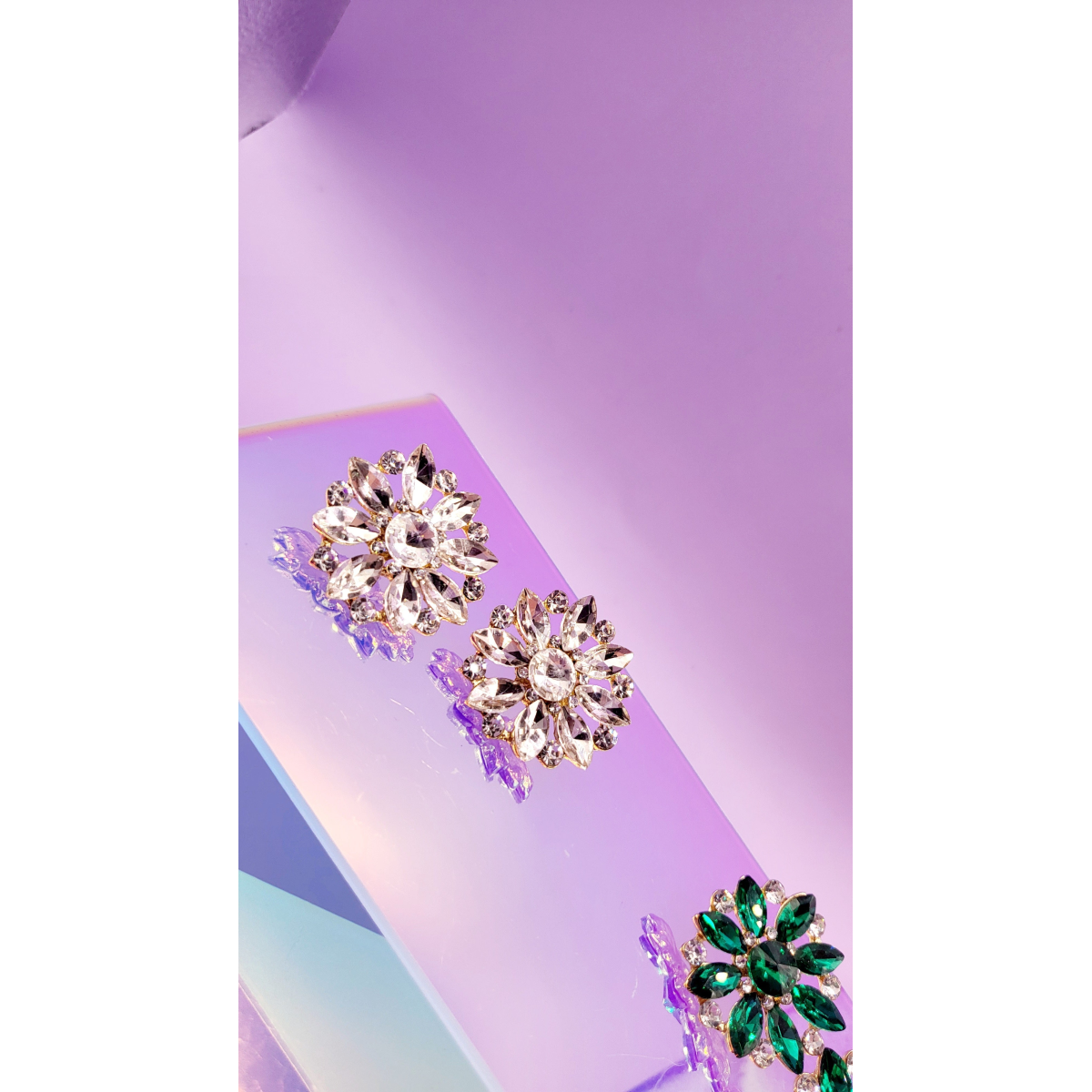 Spark Crystal Stud Earrings