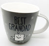 Eggcellent "Best Grandad" Silver Coloured Ceramic Gift Mug