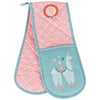 Country Club Double Oven Glove Bright Alpaca Design