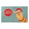 Puckator Coir Door Mat - Christmas Alpaca Slogan Design