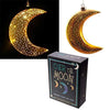 Puckator Metallic Gold Small Glass Hanging LED Moon Light BALL25