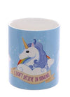 Fun New Bone China Mug - Unicorn Mug I Dont Believe In Humans
