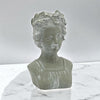 27CM GREY RESIN BUST