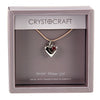 Crystocraft Our Special Flower Girl Collier avec pendentif cœur