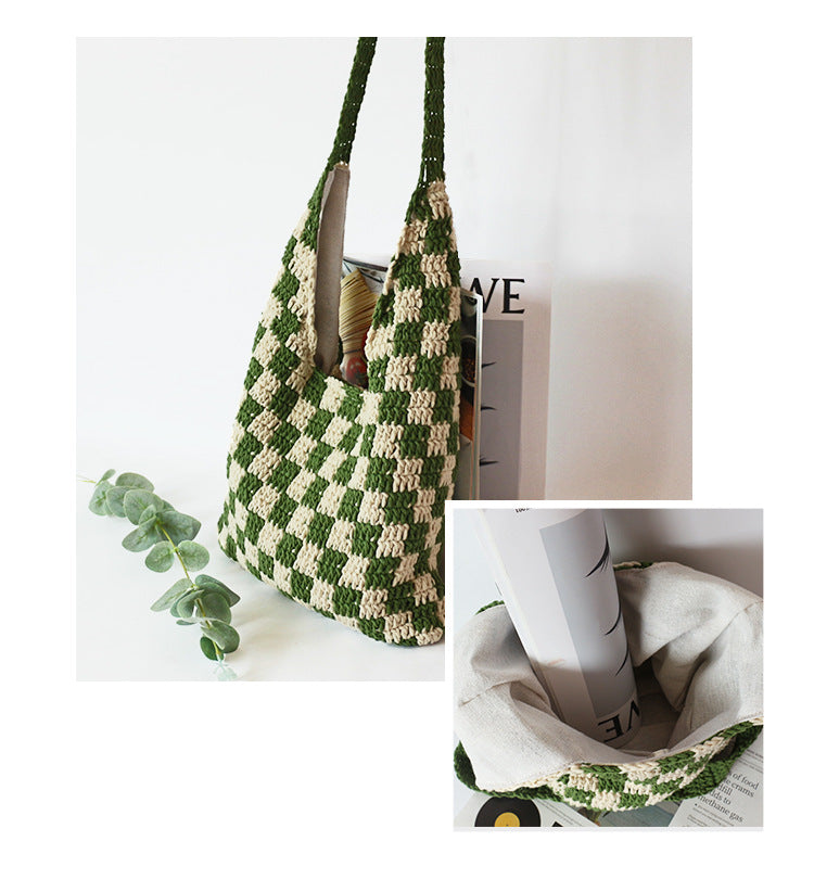 Artistic Style Wool Woven Bag Women's