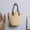 Women's Fashion Simple Large Capacity Retro Straw Bag