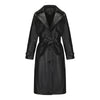 Women's Long, Loose-fit Classic Trench Coat With A Lapel And Belt