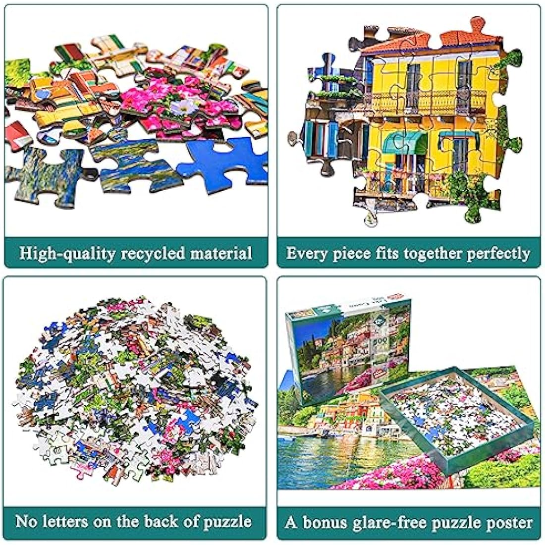 Lake Como 500 Piece Jigsaw Puzzles for Adults Varenna Village of Lovers Jigsaw Puzzles for Adults 500 Pieces Puzzle Gifts