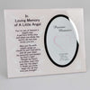 In Loving Memory of a Little Angel Girl Photo Frame