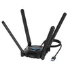AX5400 USB WiFi 6E Adapter for PC, WAVLINK WiFi Dongle for desktop PC, Tri Band 6GHz(2402Mbps) + 5GHz(2402Mbps) + 2.4GHz(573Mbps), MU-MIMO, WPA3