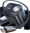 4 IN 1 Retractable Car Charger, [60% Smaller] 145W USB C Cigarette Lighter Adapter, Socket Splitter with Retractable Cable&USB-C/A Port, 12V/24V Fast