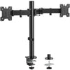 HUANUO Dual Monitor Arm Desk Mount for 13-32'' Screens, Heavy-Duty Steel Adjustable Arm to 8kg per Arm, Adjustable Height, Tilt, Swivel, Rotation,