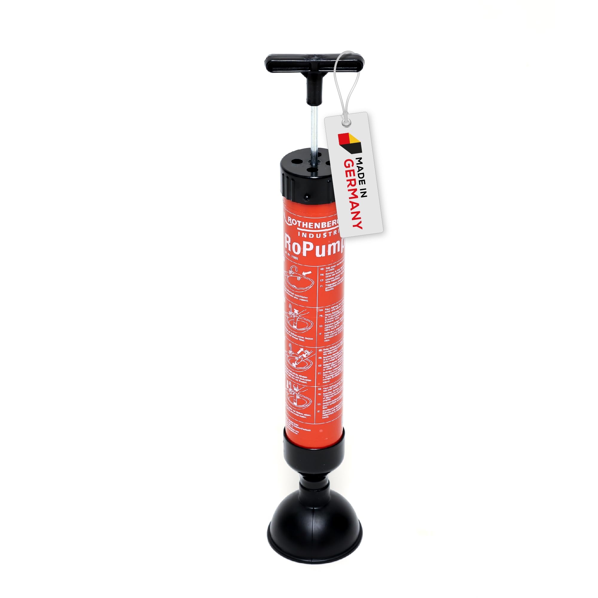 ROTHENBERGER Industrial suction pressure cleaner RoPump, drain cleaner for removing pipe blockages in the siphon and drain area.