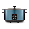 Morphy Richards Accents 6.5L Sear & Stew Slow Cooker, Shatter Resistant Non Stick Aluminium Pot, Single Pot Cooking, 3 Heat Settings, Hob Proof, Glass