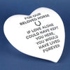 Beloved Horse Stone Graveside Memorial Heart Ornament