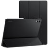 JETech Case for Samsung Galaxy Tab S11 Ultra, Translucent Back Tri-Fold Stand Protective Tablet Cover, Support S Pen Pairing, Auto Wake/Sleep (Black)