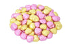 Wyeland Confectionery Pink and Gold Luxury Milk Chocolate Hearts Foil-Wrapped - Pack of 100 - For Wedding Favours and Mothers Day