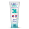Safe Sea Zinc Oxide Sunscreen SPF30 | Clear Mineral Face And Body Sunscreen Without White Cast | Anti-Jellyfish Sting Protective Lotion | Travel Size
