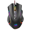 Redragon M602 Gaming Mouse, Ergonomic RGB Gaming Mouse Wired with 9 Programmable Buttons, 7200 DPI Adjustable, 7 Backlit Modes, Professional Optical
