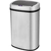 display4top Stainless Steel Automatic Touchless Kitchen Bathroom Sensor Bin,Trash Can,Touch Bin (58LRound)