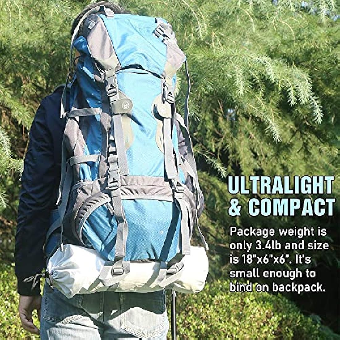 PRESELF 3 Person Lightweight Tipi Hot Tent with Fire Retardant Flue Pipes Window Teepee Tents for Family Team Outdoor Backpacking Camping Hiking
