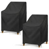 widesmile Garden Chair Cover Patio Stacking Chair Cover Waterproof 420D Oxford Fabric Outdoor Protective Cover for Stackable Chairs Anti-UV