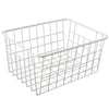 TEERFU Wire Storage Basket Bins Organizer,Large Metal Wire Basket Freezer Storage Organizer Bins with Handles for Kitchen Cabinets, Pantry, Closets,
