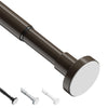 WELDUN Extendable Shower Curtain Tension Rod, 48-118CM No Drill Telescopic Shower Curtain Rod, Adjustable Spring Rod for Window Bathroom, Bedroom,