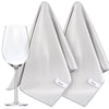 VIVOTE Microfibre Glass Cleaning Cloths 51x70cm, 2 Packs Large No Lint Window Cleaning Cloths, Reusable Wiping Polishing Cloths for Glass, Lenses,