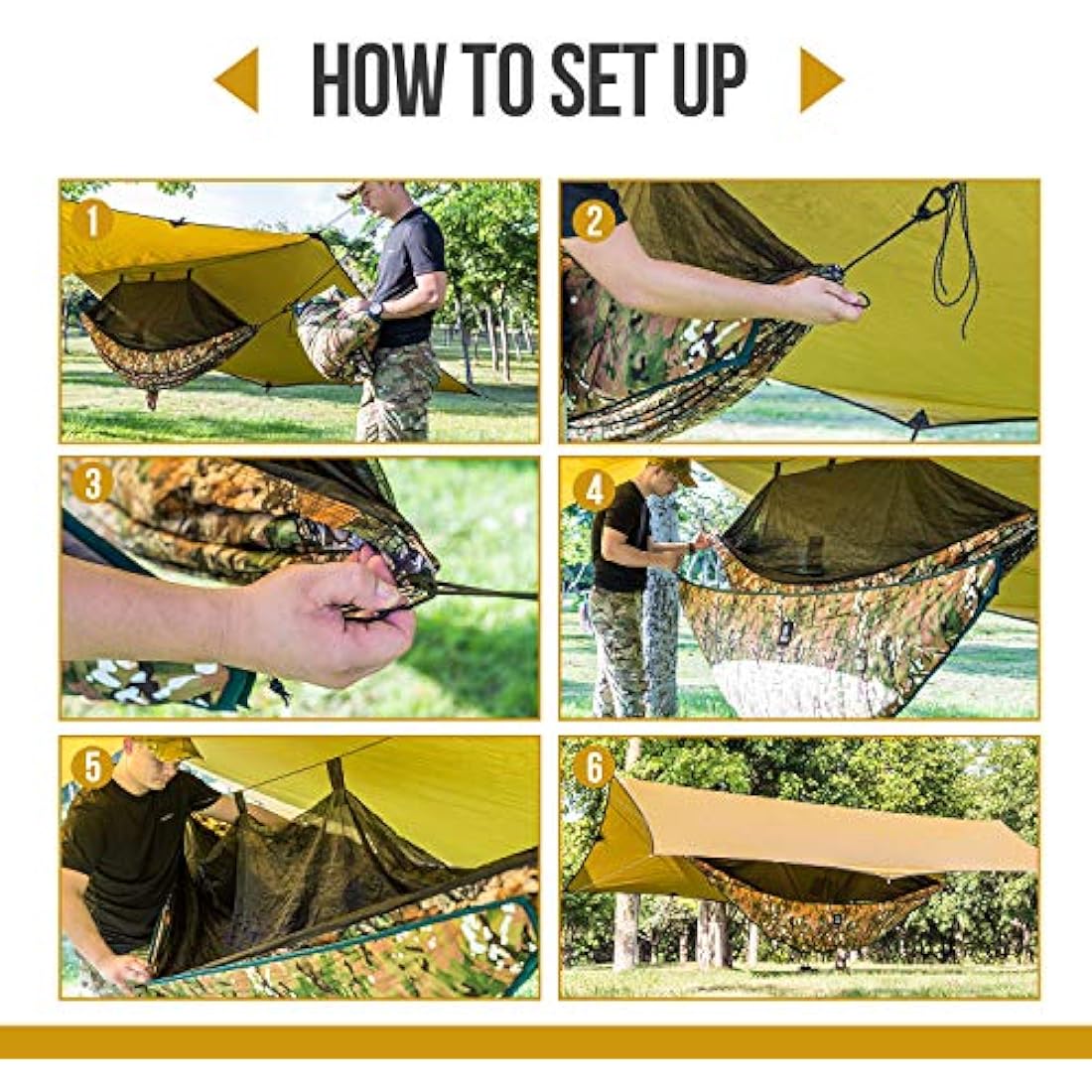 OneTigris HIDEOUT Hammock Underquilt, Full Length Lightweight 4 Season Hammock Gear for Camping, Hiking, Backpacking, Travel, Beach, Backyard, Patio, Portable