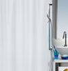 Spirella Primo White Textile Polyester Shower Curtain, 240 x 200 cm, White