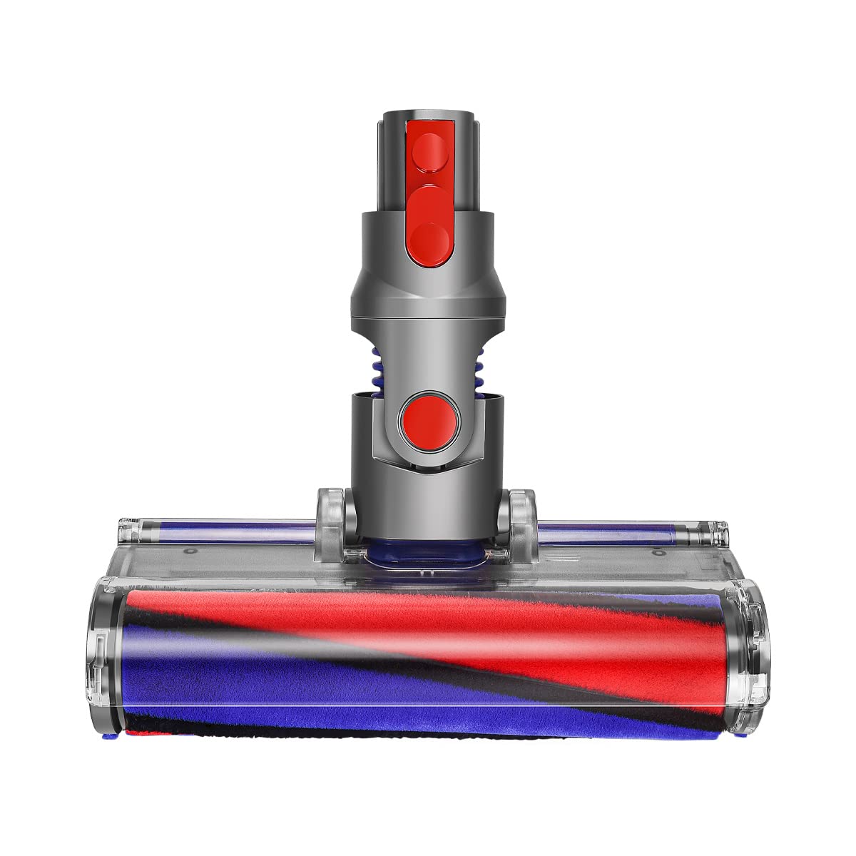 Hard Floor Fluffy Vacuum Head Compatible with Dyson V8 V10 V11 V15 Models, Soft Roller Cleaner Brush Head for Parquet, Marble, Tile, Laminate and Wood