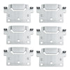 Bracket Middle Bar Suitable as Replacement Part for IKEA 116791 Skorva Mounting Plate Hemnes Brillines Malm Bed Camper Fixing Bed Fitting (Pack of 6)
