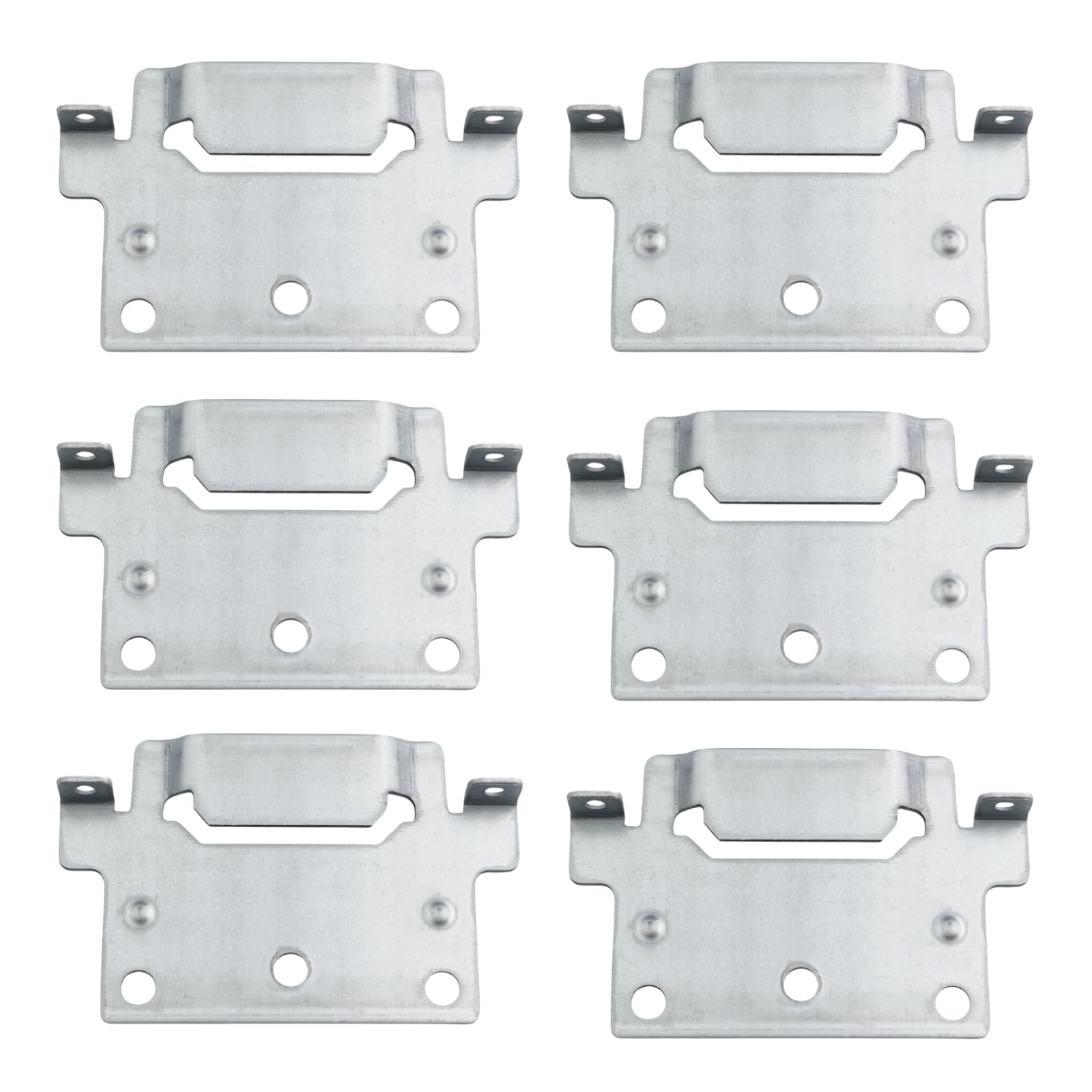 Bracket Middle Bar Suitable as Replacement Part for IKEA 116791 Skorva Mounting Plate Hemnes Brillines Malm Bed Camper Fixing Bed Fitting (Pack of 6)