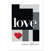 Forever Starts Here Love Poster – Minimalist Romantic Wall Art, Wedding Gift Print, Modern Couple Decor, Anniversary Typography Art
