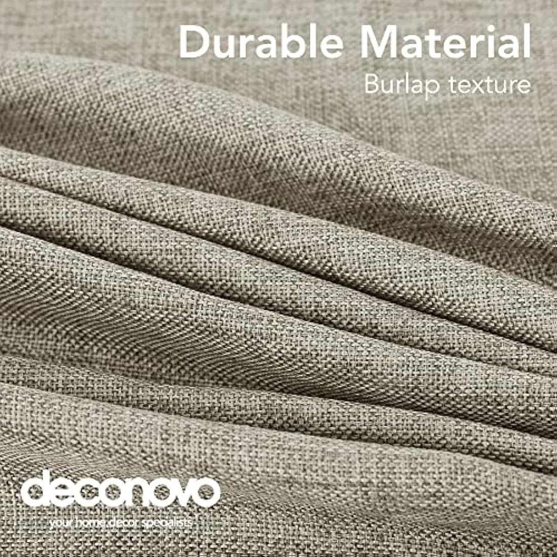 Deconovo Tablecloth Wipeable Faux Linen Table Cover Wrinkle Resistant Table Cloth for Painting 51x63in(130x160cm) Linen