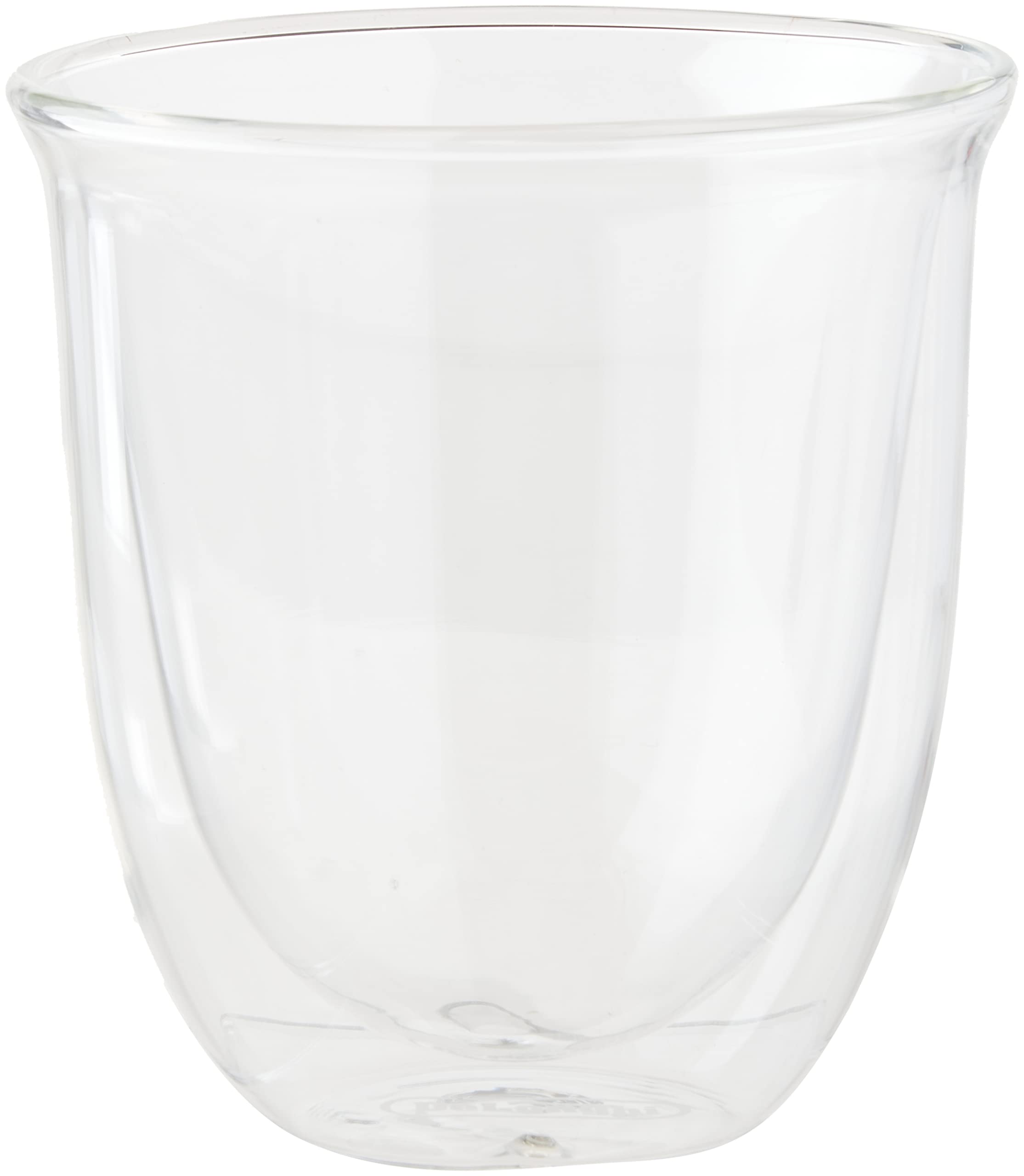 De'Longhi 5513296661-DLKC301 Delonghi DLKC301 Creamy Collection Double Walled Thermo Cappuccino Glasses, Set of 6, Dishwasher Safe,Clear, 270
